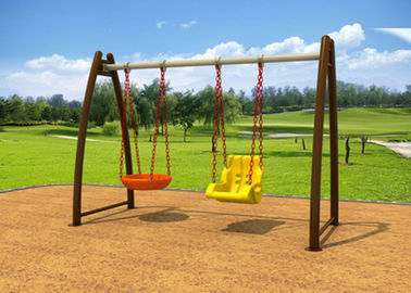 No Paint Stripping Baby Swing Sets Outdoor Play Swing Set With Cradle KP-G008